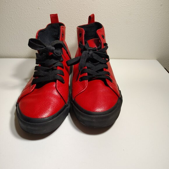 Hot Topic High Top Red Sneakers Ground Up Riverdale South Side Serpents Street - Picture 4 of 8